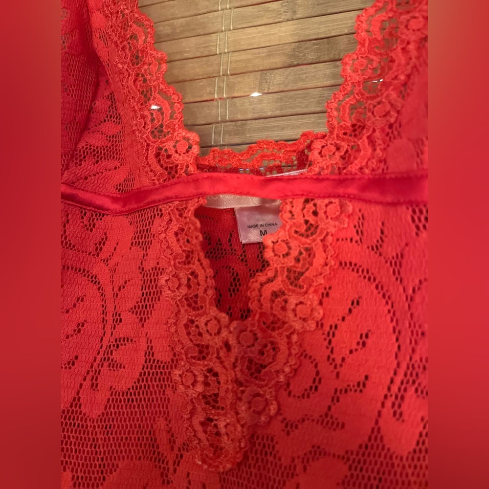 GW 2025 Victoria’s Secret Red Beautiful Perfect Condition length Lingerie Top - Picture 2 of 12